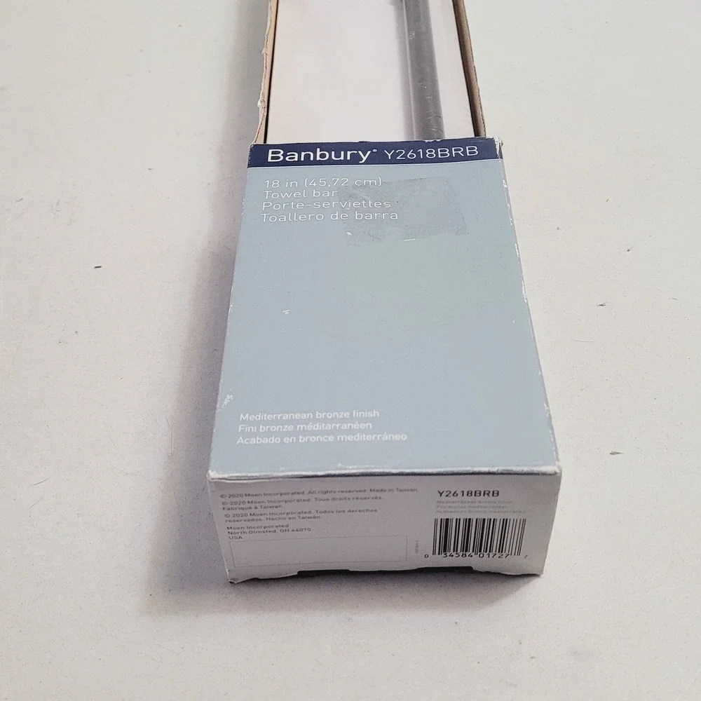 Moen Banbury 18 in Towel Bar Mediterranean Bronze Y2618BRB Bathroom Hardware
